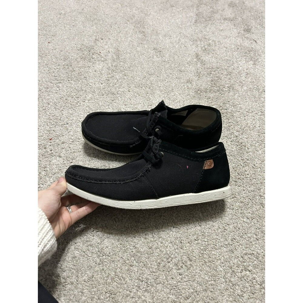 Clarks Mens ShacreLite Moc Black  Casual ‎ Shoes 11.5 Missing Insoles.